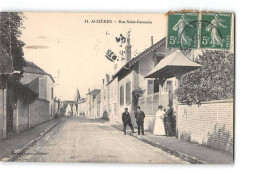 Delcampe - ACHERES - Rue Saint Germain - état - Acheres