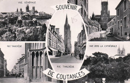 Delcampe - 50* COUTANCES « souvenir »  Multi-vues (cpsm 9X14cm)         RL48,0618 - Coutances