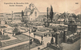 Delcampe - [-15%] BELGIQUE - Bruxelles - Exposition 1910 - Section Allemande - Fontaine - Jardin - Lampadaire - Carte Postale Ancie - Exposiciones Universales