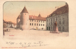 Delcampe - [-40%] SUISSE - Yverdon - Editeur Comptoir De Phtototypie - Place - Monument - Obl à Yverdon 4 VIII 01 - Carte Postale A - Yverdon-les-Bains 