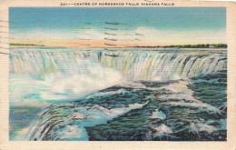 Delcampe - [-20%] CANADA - Niagara Falls - Centre Of Horseshoe Falls - Vue Générale - Carte Postale Ancienne - Cataratas Del Niágara
