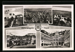 Delcampe - AK Ellwangen-Jagst, Ortsansicht, Schönenberg, Schlosshof - Ellwangen