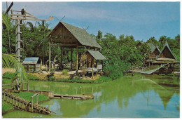Delcampe - Thailand View Of Village At Timland Bangkok 1975's THAI SILPA P.C.583 (SUP) Cpc - Thaïland