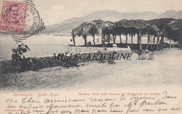 Delcampe - VENTIMIGLIA Balzi - Rossi: Mentone Visto Dalle Terrazze  Ristorante Des Grottes - Imperia