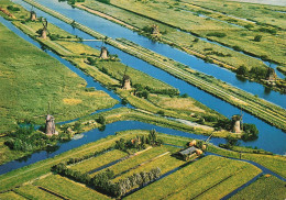 Delcampe - [-20%] PAYS BAS - Kinderdijk - Panorama Molens Kinderdijk - Carte Postale - Kinderdijk