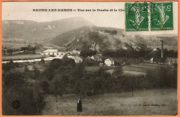 Delcampe - 25 - B34843CPA - BAUME LES DAMES - Vue Sur Le Doubs Et Le Château Simon - Très Bon état - DOUBS - Baume Les Dames