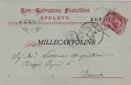 Delcampe - SPOLETO: Testatina Avv. Salvatore Fratellini (2)   1914 - Perugia