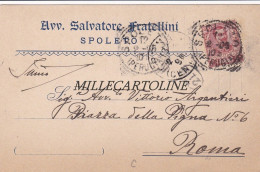 Delcampe - SPOLETO: Testatina Avv. Salvatore Fratellini    1905 - Perugia