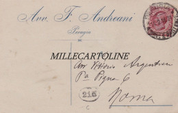 Delcampe - PERUGIA: Testatina - Avv. F. Andreani    1918 - Perugia