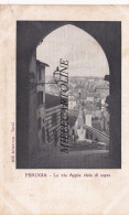 Delcampe - PERUGIA: La Via Appia Vista Di Sopra    1909 - Perugia