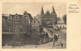 Delcampe - [-20%] ALLEMAGNE - Lübeck - Salzspeicher Und Holstenton - Animé - Carte Postale Ancienne - Lübeck