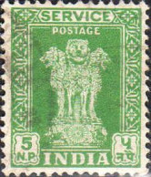 Delcampe - Inde Service Obl Yv: 17 Mi:134I Colonne D'Asoka (Obli. Ordinaire) - Timbres De Service