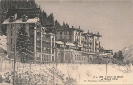 Delcampe - SUISSE - Leysin - Hiver - Grand Hôtel - Architecture - Neige - Végétation - Montagne - Carte Postale Ancienne - Leysin