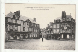 Delcampe - CP 50 AVRANCHES Place De L'église Saint Gervais - Avranches