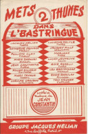 Delcampe - Partition De Jacques HELIAN Catherine SAUVAGE Philippe CLAY Lucien JEUNESSE - Mets 2 Thunes Dans Le Bastringue - Scores & Partitions