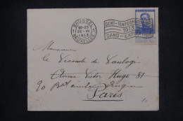Delcampe - BELGIQUE - Enveloppe De Bruxelles Avec Flamme "Gand Exposition" Pour Paris - 1913 - J 5210 - Werbestempel