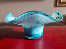 Delcampe - Rare Grande Coupe En Verre Jean-Michel Operto Signée De 23 Cm - Vidrio & Cristal