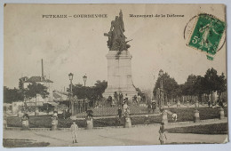 Delcampe - CARTE POSTALE COURBEVOIE PUTEAUX 92 MONUMENT DE LA DEFENSE - Puteaux