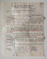 Delcampe - TOLMEZZO - Lettera Governatore, Approvvigionamento Soccorsi Udine 1947 AMG WWII - Manuskripte