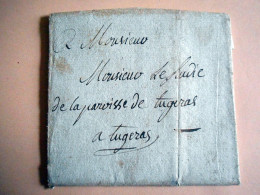 Delcampe - LETTRE MANUSCRITE ADRESSEE A MR LE SYNDIC  PAROISSE DE TUGERAS CHARENTE MARITIME - Manuskripte