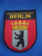 Delcampe - DEUTSCHE MARINE GERMANY NAVY SHIP BERLIN EINSATZGRUPPENVERSORGER PATCH 98mm - Patches