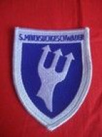 Delcampe - GERMANY NAVY MARINE DIVER MINES MINENSUCHGESCHWADER PATCH 95mm - Patches