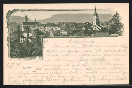Delcampe - AK Aarau, Ortsansicht Mit Kirche - Aarau