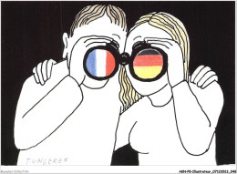Delcampe - AKNP8-0676-ILLUSTRATEUR - TOMI UNGERER - DESSIN ORIGINAL DE TOMI UNGERER POUR LA JOURNEE FRANCO ALLEMANDE 2007 - Ungerer
