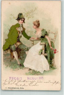 Delcampe - 10679034 - Mit Echt Stoff Applikation Liebespaar - Mode