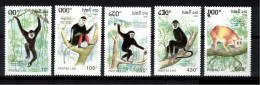 Delcampe - Laos 1992, Monkeys Affen Apen Singes **, MNH - Laos