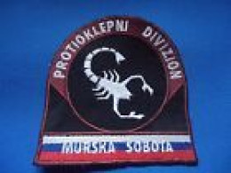 Delcampe - SLOVENIA MURSKA SOBOTA PROTIOKLEPNI DIVIZION MILITARY PATCH 92mm - Patches