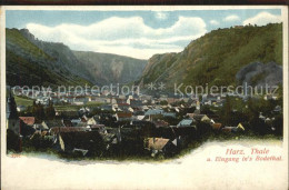 Delcampe - Thale Harz Eingang Ins Bodetal - Thale