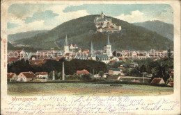 Delcampe - Wernigerode Harz Stadtansicht Schloss - Wernigerode