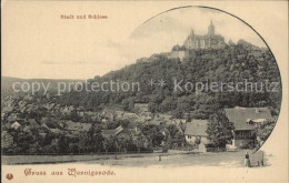 Delcampe - Wernigerode Harz Stadtansicht Schloss - Wernigerode