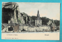 Delcampe - * Dinant (Namur - La Wallonie) * (Nels, Serie 7, Nr 11 - Colorisée) La Citadelle Et L'église, église, Canal, Old, Rare - Dinant