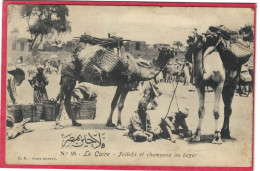 Delcampe - CPA Egypte LE CAIRE Fellahs Et Chameaux Au Bazar (xx) - Kairo