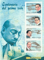 Delcampe - FRANCOBOLLI ITALIA NUOVI SERIE CENTENARIO DEL PRIMO VOLO - 2001-10: Nieuw/plakker