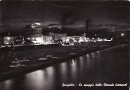 Delcampe - #SENIGALLIA: LA SPIAGGIA DALLA ROTONDA- Notturno - Ancona