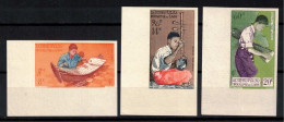 Delcampe - Royaume Du Laos 1957, Local Native Musicians **, MNH, Imperf - Laos