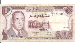 Delcampe - MAROC 10 DIRHAMS 1985 VF P 57 B - Maroc