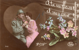 Delcampe - - Militaria. - A Toi Ces Fleurs Et Mon Coeur  - Scan Verso - - Heimat