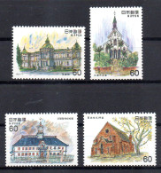 Delcampe - Japan, MNH, 1981, Michel 1482 - 1483, 1493 - 1494, Western Architecture In Japan - Unused Stamps