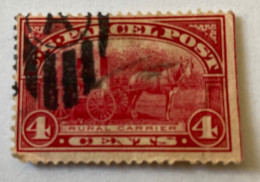 Delcampe - ► Etats Unis USA  1912  Used 4c Red Parcel Post.Mint Hinged Letter A (MH) Colis Postaux  Facteur Rural O Avec Charniere - Colis