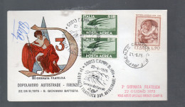 Delcampe - XRT403 - FIRENZE , 3a Giornata Filatelica Dopolavoro Autostrade 21/6/1975 - 1971-80: Marcofilie