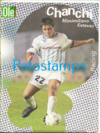 Delcampe - 253923 ARGENTINA SOCCER FUTBOL JUGADOR MAXIMILIANO ESTEVES CHANCHI IN RACING CLUB OLÉ POSTAL POSTCARD - Argentinien
