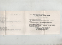 Delcampe - Invitation Maison D'Accueil Du Jeune Ouvrier La Sauvegarde Immobilière 1970 Pion Berger Brachet Deschazeaux - Non Classés