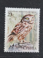 Delcampe - Stamp 4-9 - Serbia 2017 - Protected Animal Species, Owl, Hibou - Serbien