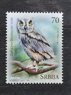 Delcampe - Stamp 4-9 - Serbia 2017 - Protected Animal Species, Owl, Hibou - Serbien