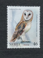 Delcampe - Stamp 4-9 - Serbia 2017 - Protected Animal Species, Owl, Hibou - Serbien