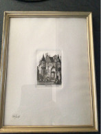 Delcampe - TRES BELLE GRAVURE SUR CUIVRE N° 280 / 475 : L HOTEL DE SENS RUE DU FIGUIER. - Other & Unclassified